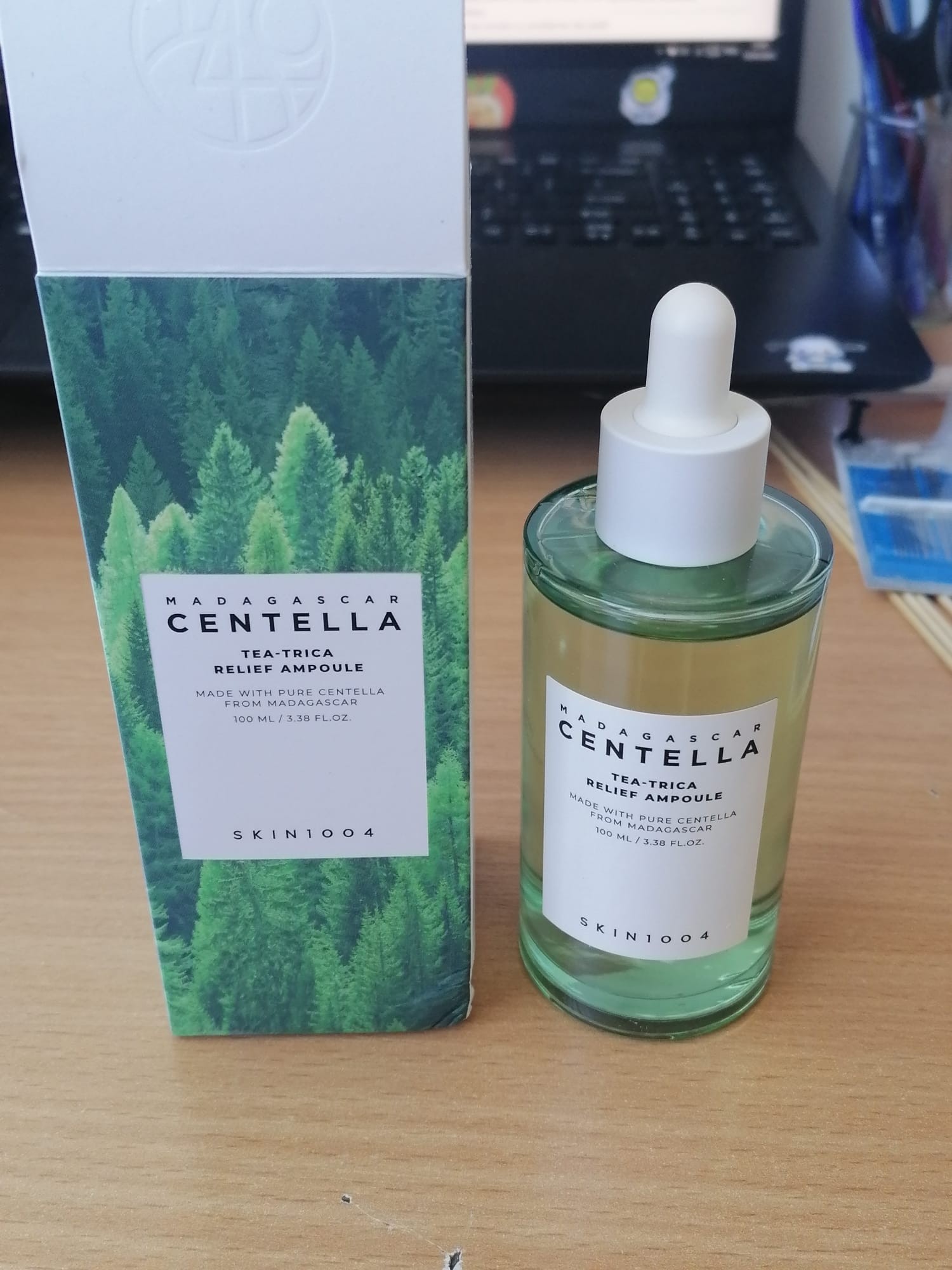 Ser de față calmant coreean Skin 1004 tea-trica 100ml
