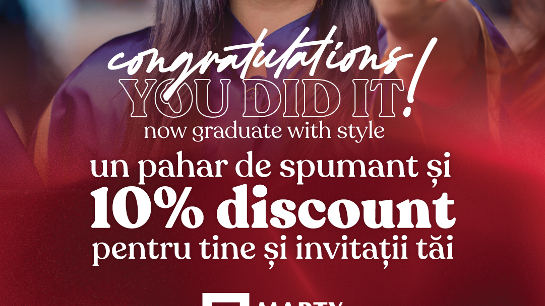 🎓 Absolvire cu stil la Marty!