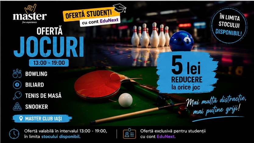 Ofertă Jocuri 🎳🎱🏓