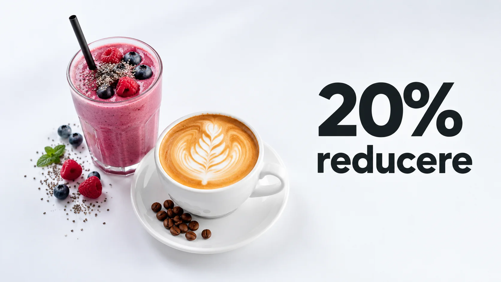 20% Reducere la băuturi